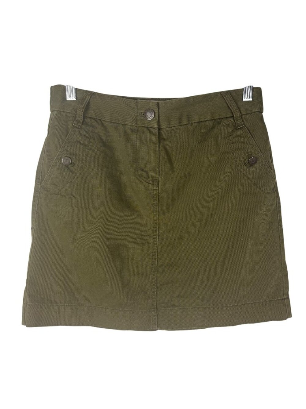 ✨3/$30 J. Crew 4 Olive Green Classic Twill Chino Skirt Casual